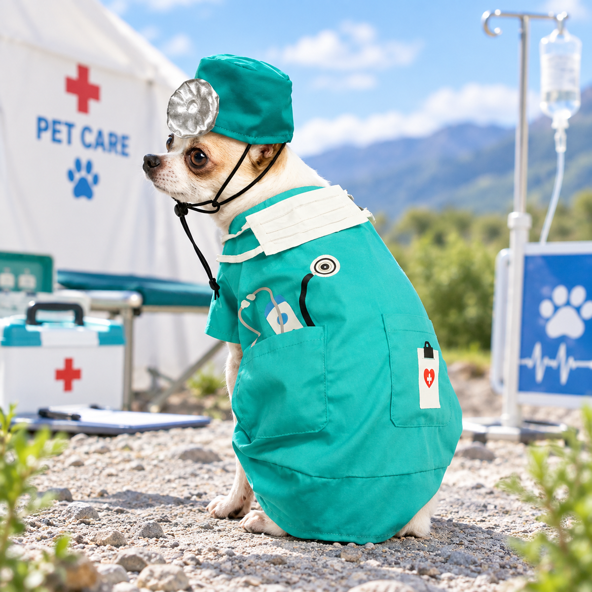 Nurse Pet Costume