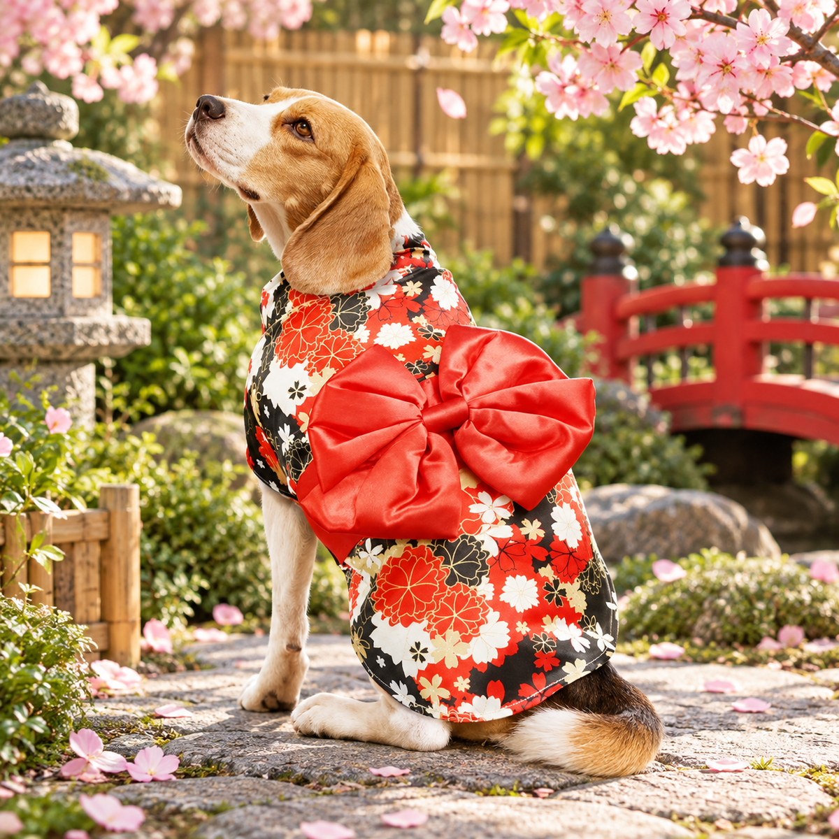 Red Kimono Pet Costume